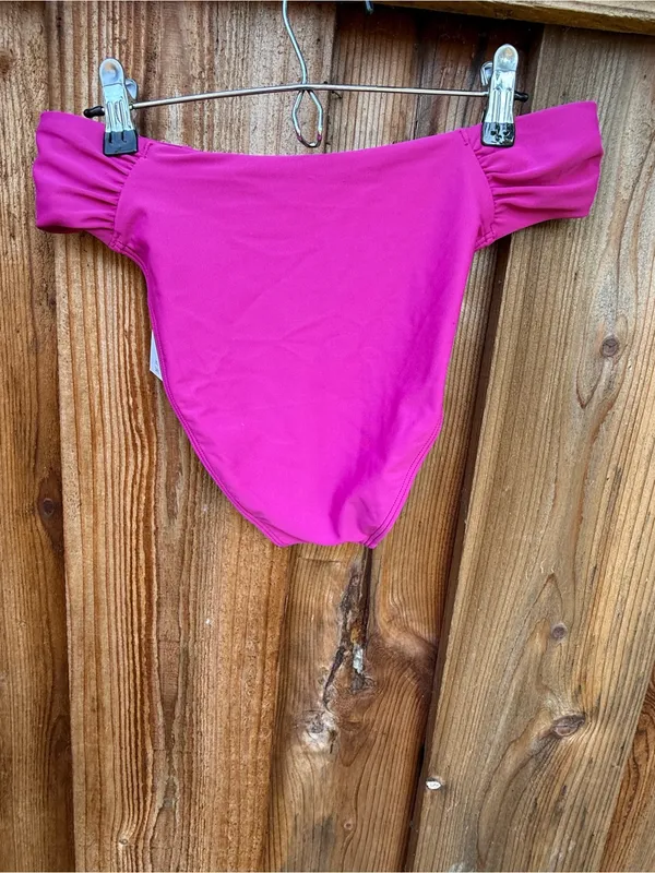 Abercrombie & Fitch Hot Pink High-Cut Bikini Bottom - Image 3