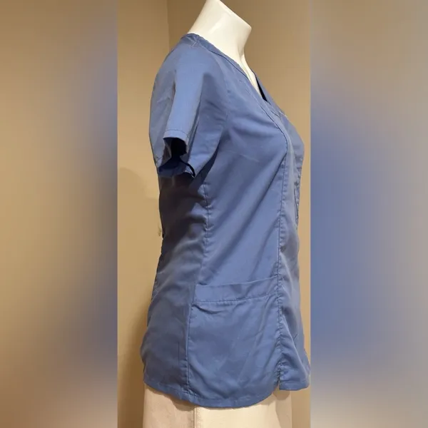 Greys & Anatomy By Barco Yale New Haven Hospital Top PCA Blue Short Sleeves Sz S - Image 3