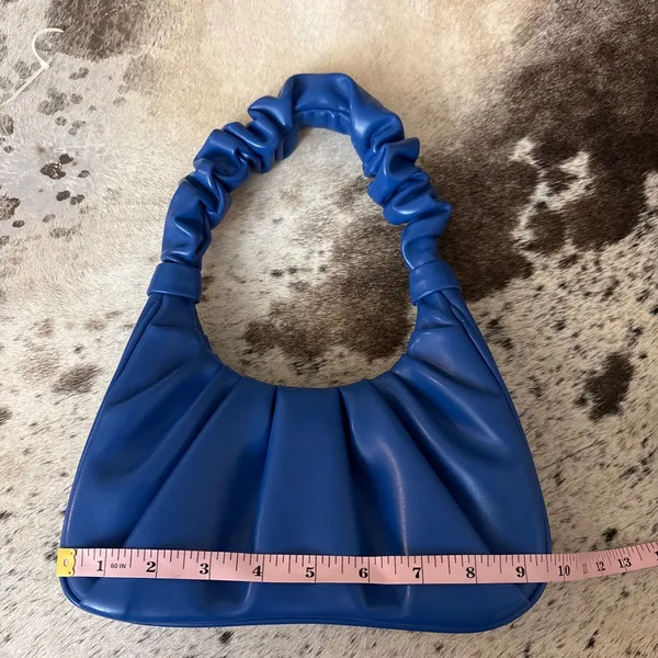 JW PEI Gabbi‎ Ruched Hobo Handbag Classic Blue - Image 10