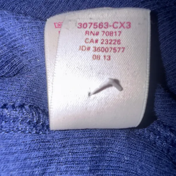 Vintage Victoria's Secret Henley‎ Ribbed Y2K Navy Thermal Long Sleeve Shirt XS - Image 9