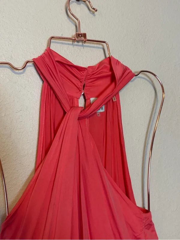 Ecru Blanchette Halter‎ Top in Coral Size Medium - Image 4