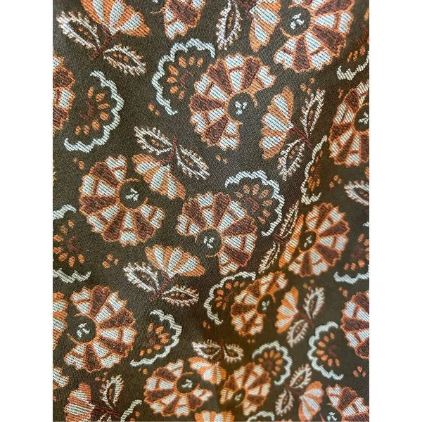 Anthropologie The Essential Slim Pant Brown Motif Floral Ankle Womens Size 4 nwt - Image 8