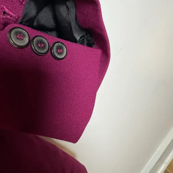 Zara Women Magenta Pink Single Button Blazer Jacket Size S - Image 5