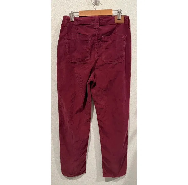AMERICAN EAGLE Burgundy Baggy Mom Pockets Pants - Image 5