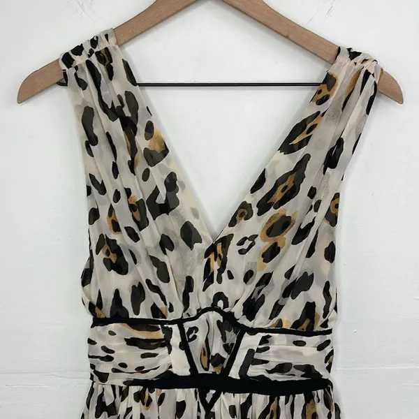 Victoria’s Secret Leopard Print Sleeveless Baby Doll Flowy mini dress Y2K size 0 - Image 3