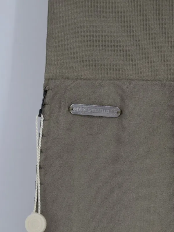 NEW Max Studio Performance Seamless Leggings L/XL Sage Green Laser Cut Ombre - Image 5