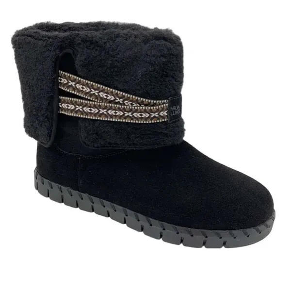 MUK LUKS Women's Black Suede Boots - Size 7‎ - Image 2
