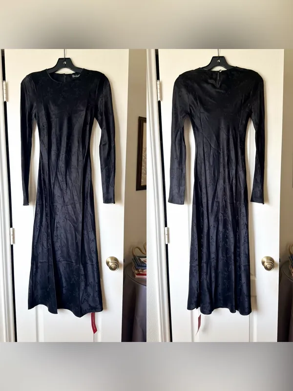 Réalisation Par The Owens Silk Midi Dress Voodoo XS NWT - Image 2