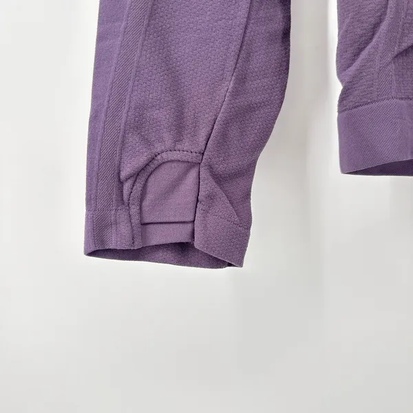 Athleta Purple Long Sleeve Top Thumb Hole‎ Athletic Running Activewear XS - Image 2