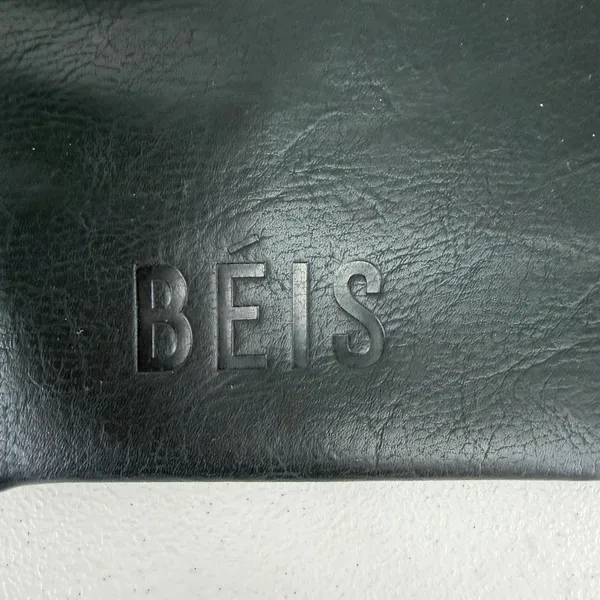 BEIS Large Pouch Travel Organizer Faux Leather Zip Top Clutch Black Accesory - Image 3