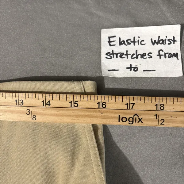 David Brooks Skirt Size 12 Neutral Tan Faux Suede Minimalist Modest Straight - Image 8