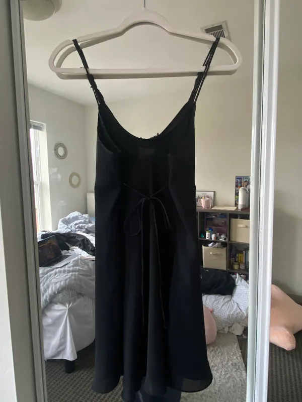 Blanche Vintage Black Slip dress Size L - Image 2