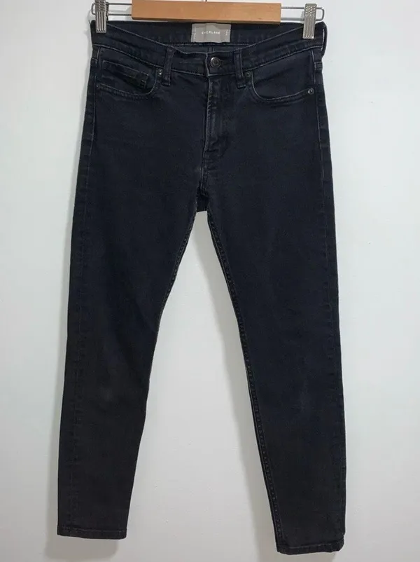 Black Mid Rise Skinny Ankle Jean - Image 3