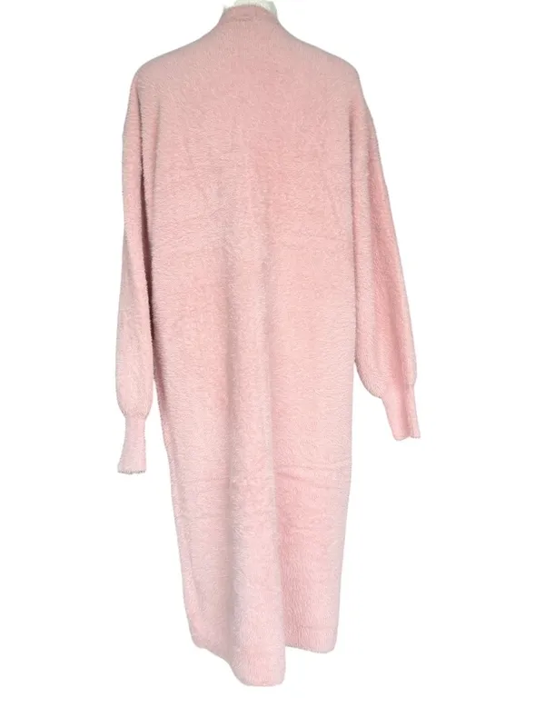 NWT SKIES ARE BLUE‎ Fuzzy Long Sleeve Pink Casey Cardigan Sz S - Image 6