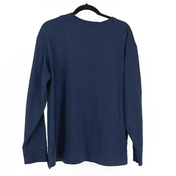 Lake Women's Cotton Modal Crew Neck Pullover Long Sleeve Sweater Navy Blue XL - Image 4