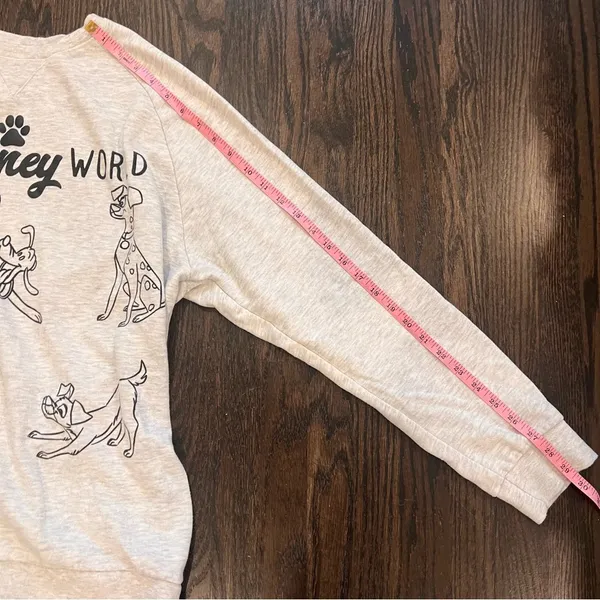 Disney Dogs Vintage Light Gray Character Sweatshirt - Image 6