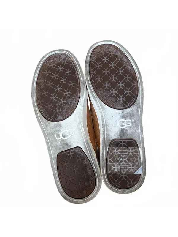 UGG Fierce Geo Perforated Suede Slip-On Sneakers Shoes Tan Women's Size 7.5 - Image 6