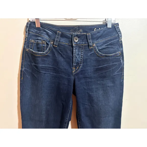 Silver Jeans Suki Bootcut Womens 29/33 Dark Wash Excellent Mid Rise - Image 10