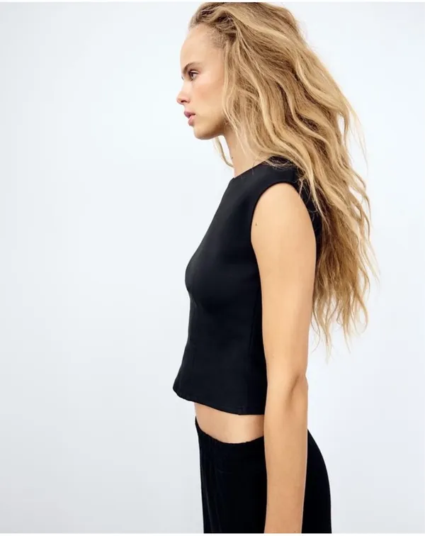 Zara Effect Interlock Top - Image 2
