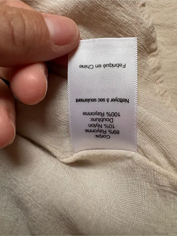ASTR The Label Linen Blend Tie Front Button Midi Dress Small - Image 8
