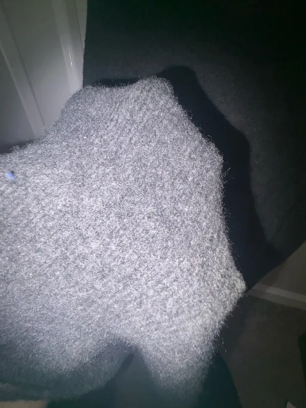 Grey sweater poncho Gray - Image 4