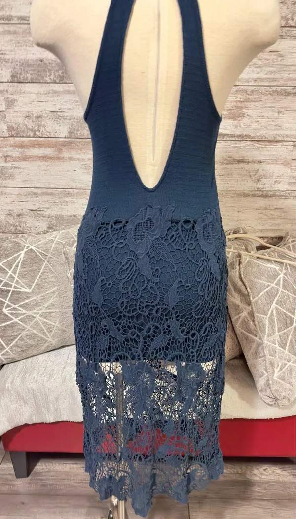 Free People Dress Crochet Midi - Image 5