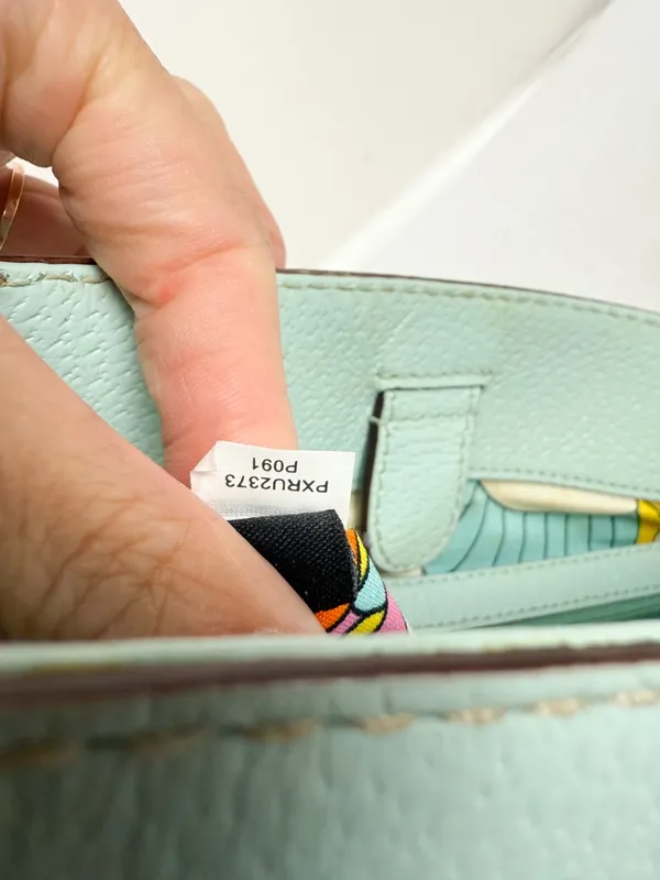 Kate Spade New York Gabriel Grand Street Bag‎ Blue Green Leather Shoulder Purse - Image 16