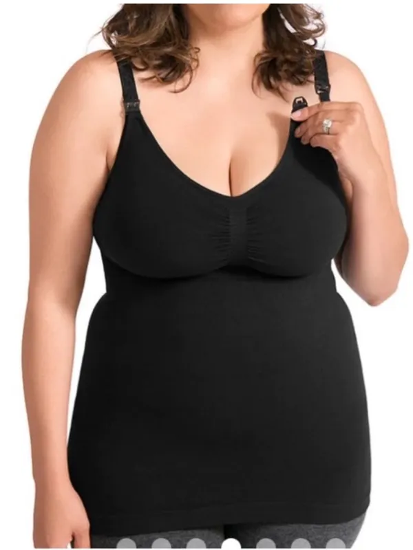 Kindred Bravely Simply Sublime® Maternity & Nursing Tank Black - Image 5