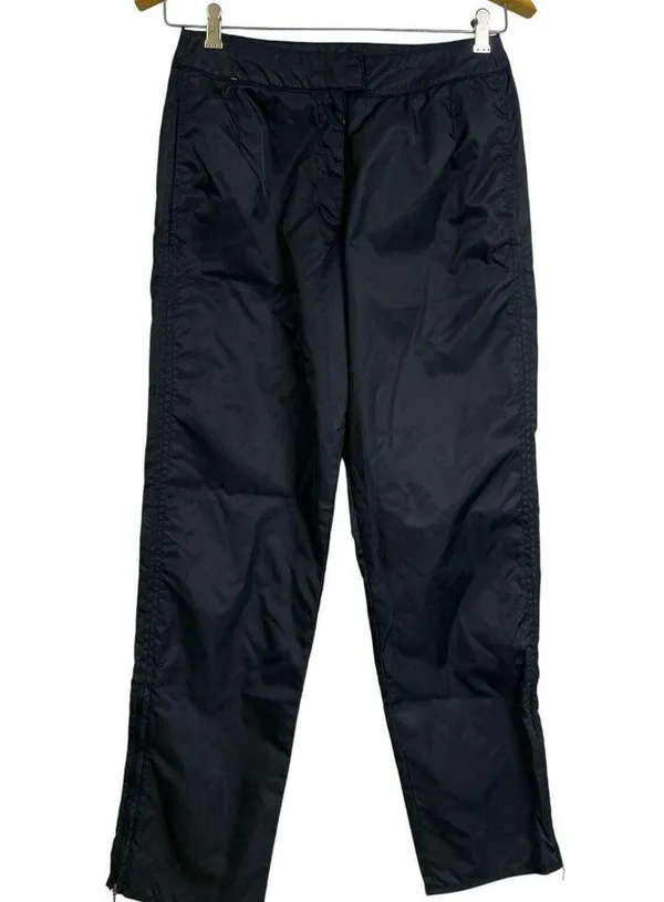 Nike Tech Lab Womens Pants Black Lightweight Ankle Zip Outdoors Pocket Polyamide - Image 2