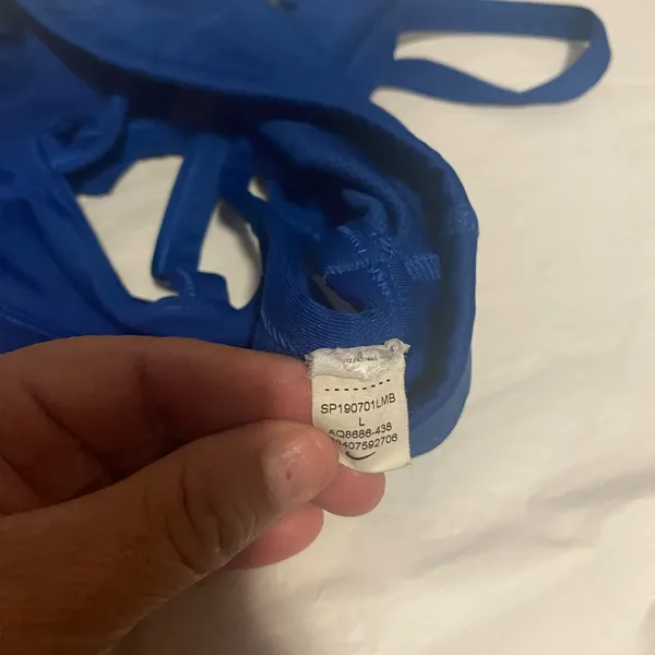 Women's Blue Sports Bra - Image 4