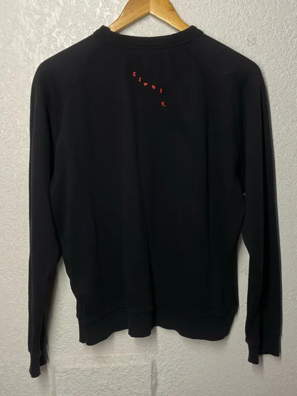 Clare V. Lips Sweatshirt Size L Black Size L - Image 4