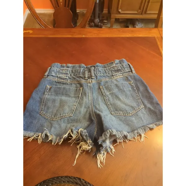 Women’s Free People Blue Jean Cut Off Shorts NO Belt Size S - Image 8