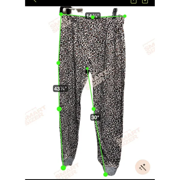 Secret Treasures Womens Leopard Print Pajama Jogger Pants Grey Tan Size M 8-10‎ - Image 7