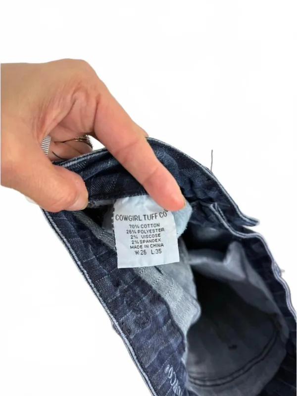 Nice Women’s Cowgirl Tuff Jean Co Size W26 L35 - Image 6