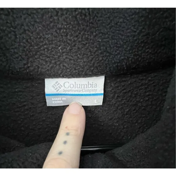 Columbia Black Warm Zip Up Sweater Vest With Pockets - Image 3