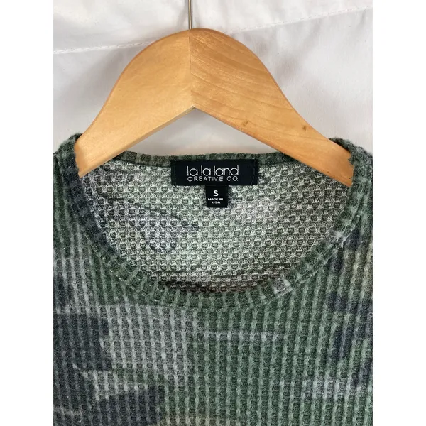 NWT La La Land Camo Waffle Knit Thermal S - Image 4