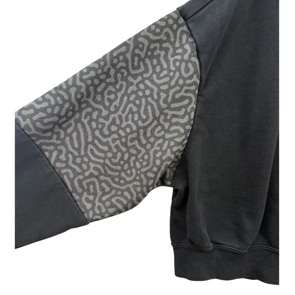 Nike‎ Women Black Crew Neck Cropped Sweatshirt Center Swoosh Athleisure S - Image 4
