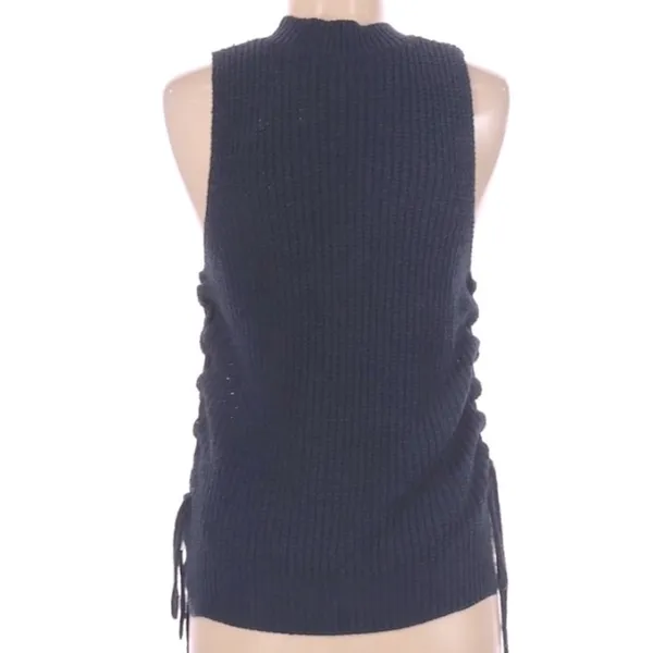 Atmosphere size 6 Navy blue side lace up sweater - Image 3