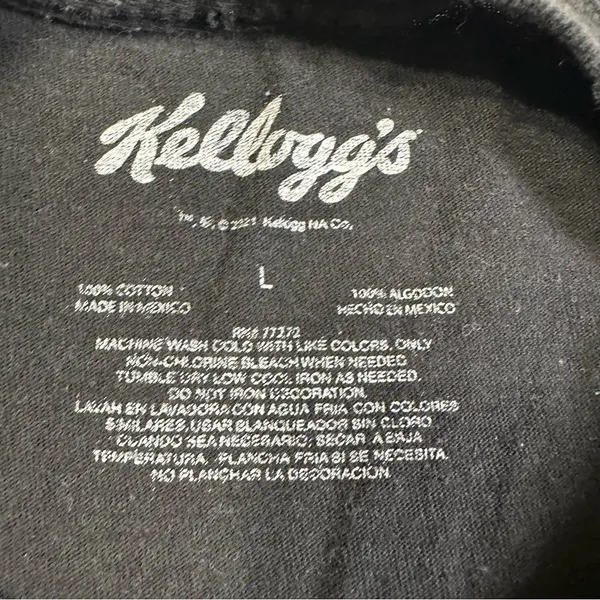 Kellogg's Breakfast Crew University Unisex Black Short Sleeve Tee - Image 7