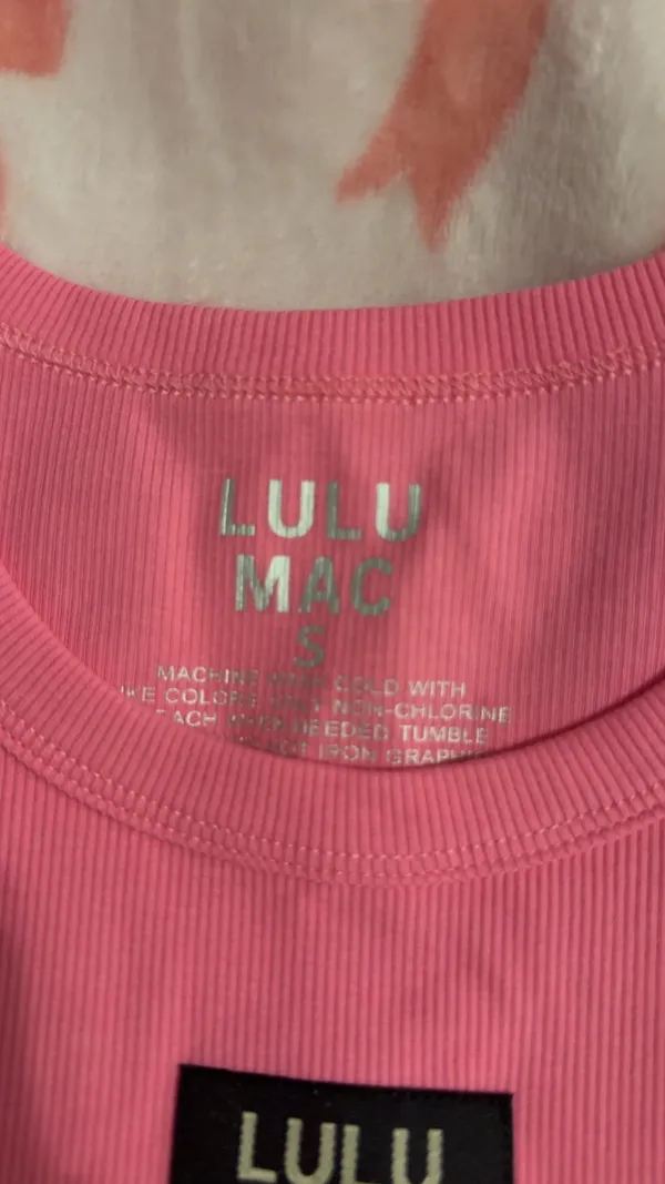 Lulu Mac Tank Top Pink - Image 3