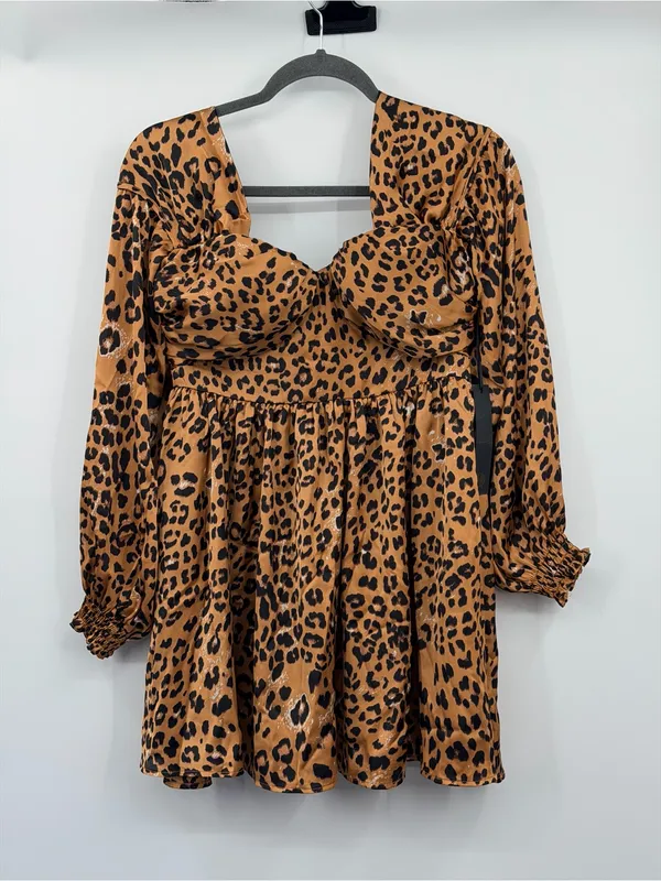 House of Harlow‎ 1960 x REVOLVE Burna Leopard Mini Dress M NWT $248 - Image 2