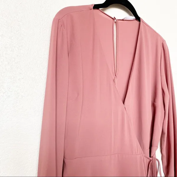 Lush Elly Wrap Dress Withered Rose Size Medium - Image 4