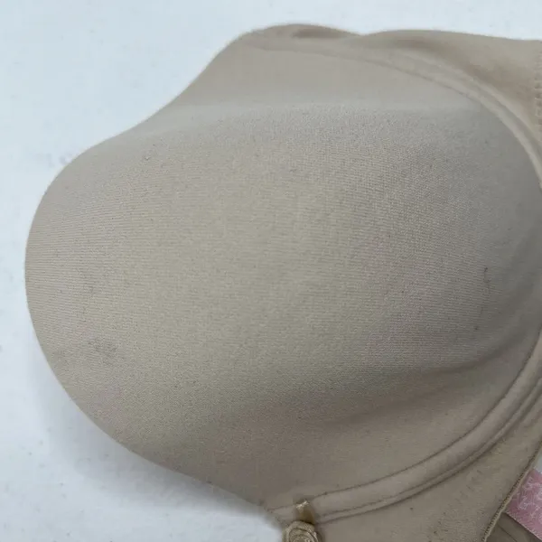 VTG Y2K Victoria's Secret 34C Strapless Bra Tan Nude Underwire Padded NO STRAPS - Image 6