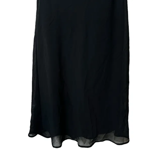 Mystic Vintage Black Halter Midi Dress Y2K Minimalist Dark Fairy Grunge Coquette Witchy - Image 6