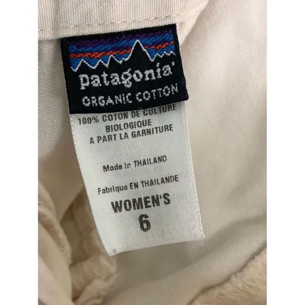 Patagonia Summer Hiking SHORTS WOMEN 6 Rhythm Bermuda DRAWSTRING poplin - Image 6