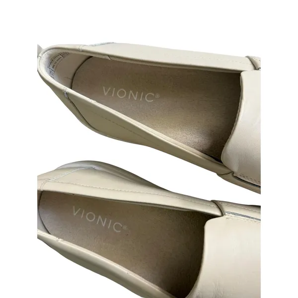Vionic Carson Slip On Sneaker Womens 11 NWOT Cream Beige Leather Comfort Shoe - Image 5