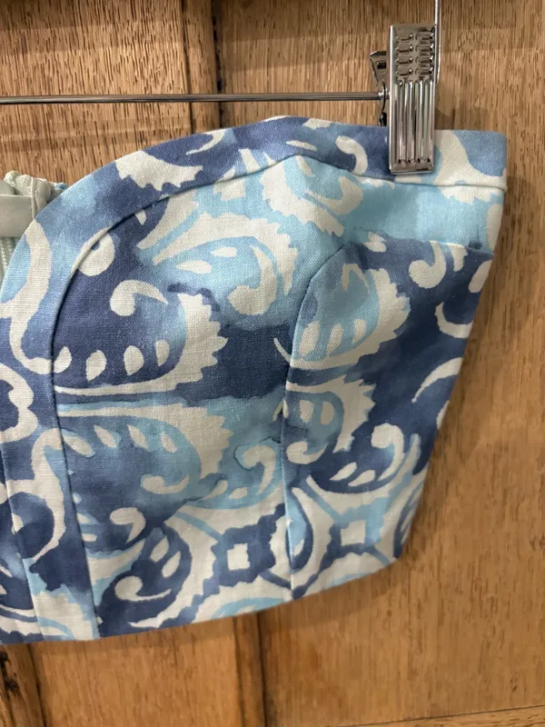 ALEXIS Isola Top in Blue & White Linen XS NWT - Image 4