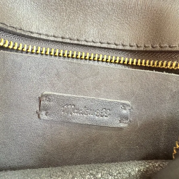 Madewell Sydney Black Leather Zip Top Small Crossbody Bag Convertible - Image 9