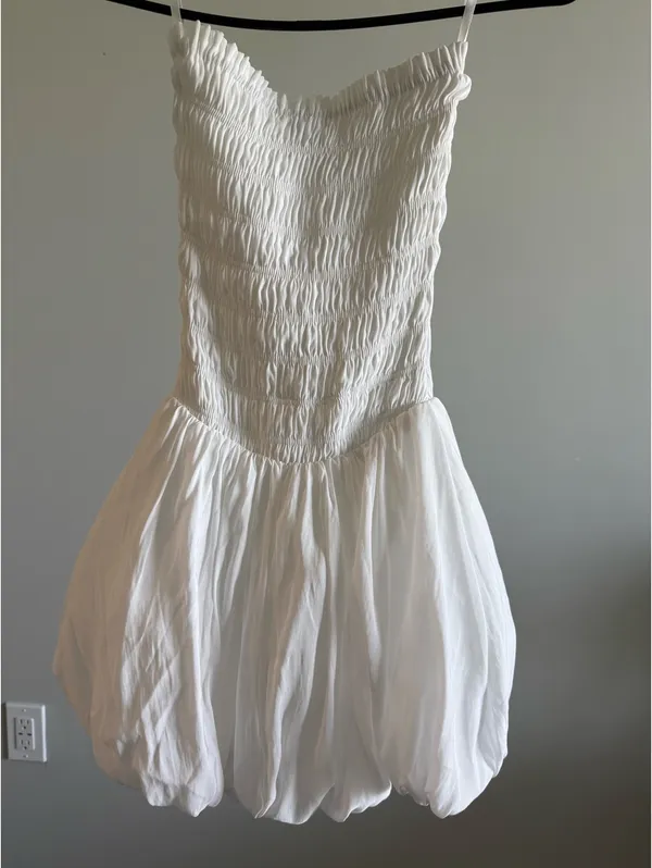 Princess Polly White Bubble Dress  - Image 3