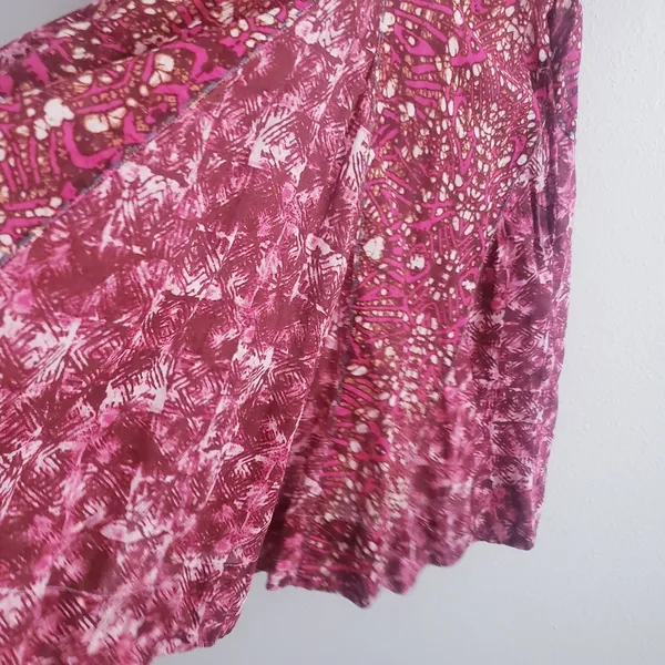 Free People Fuchsia Combo Babydoll Mini Abstract Dress - Image 6